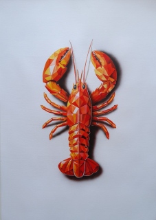 Acrylique sur toile 70x50cm. - Côte d’émeraude